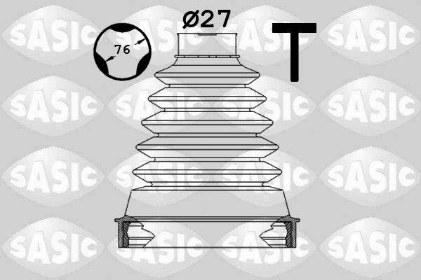 Jeu de joints-soufflets, arbre de commande SASIC 1904051