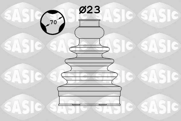 Jeu de joints-soufflets, arbre de commande SASIC 1906108