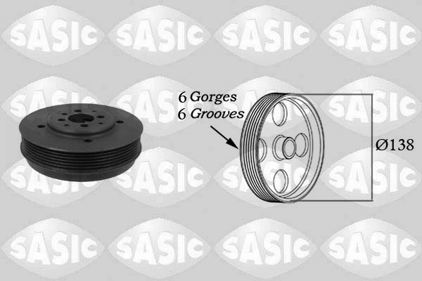 Poulie, vilebrequin SASIC 2156011