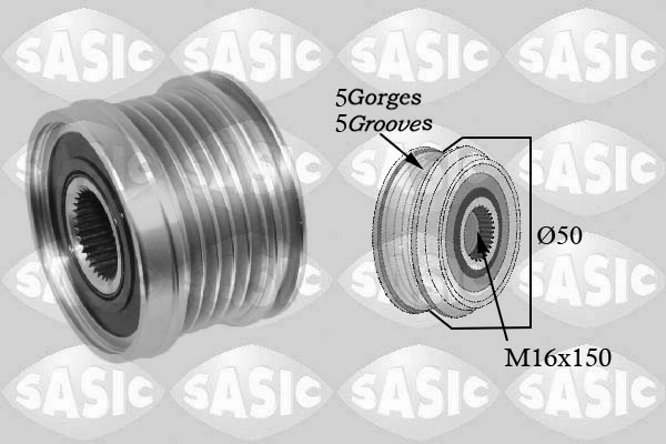 Poulie roue libre, alternateur SASIC 1676015