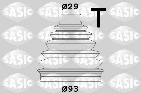 Jeu de joints-soufflets, arbre de commande SASIC 1900029