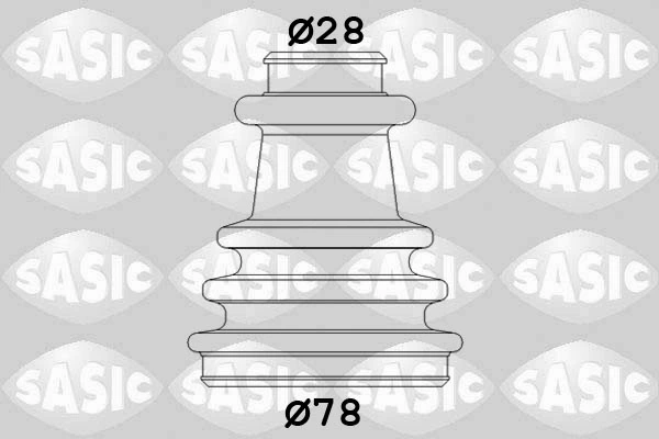 Jeu de joints-soufflets, arbre de commande SASIC 2933733