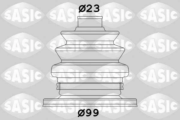 Jeu de joints-soufflets, arbre de commande SASIC 1906042