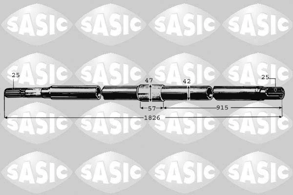 Arbre de transmission SASIC 8012502