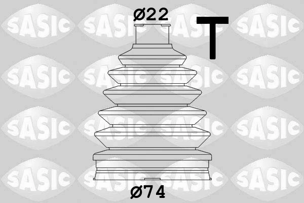 Jeu de joints-soufflets, arbre de commande SASIC 1904008