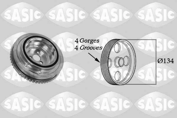 Poulie, vilebrequin SASIC 2156044