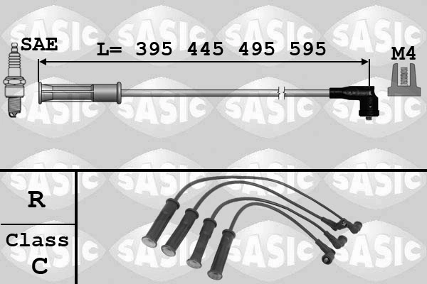 Kit de câbles d'allumage SASIC 9284004