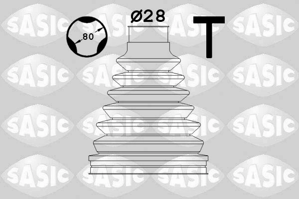 Jeu de joints-soufflets, arbre de commande SASIC 1906105