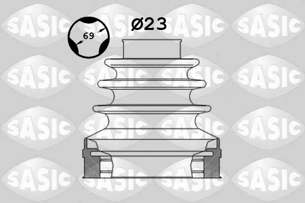 Jeu de joints-soufflets, arbre de commande SASIC 1906024