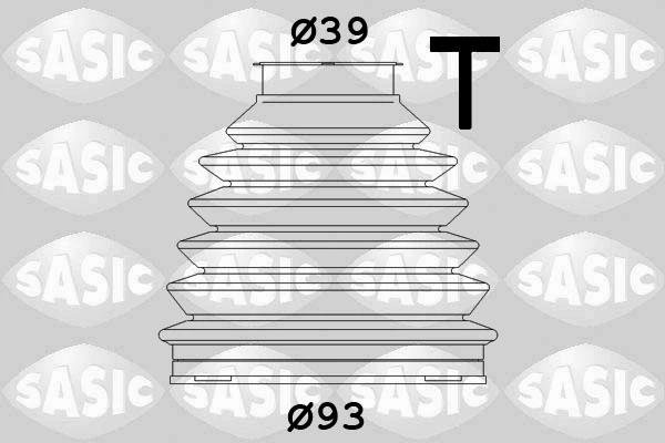 SASIC 1900015 — Пильовик CITROEN PEUGEOT C4 /Picasso 307 /CC 407 607 (вир-во SASIC)