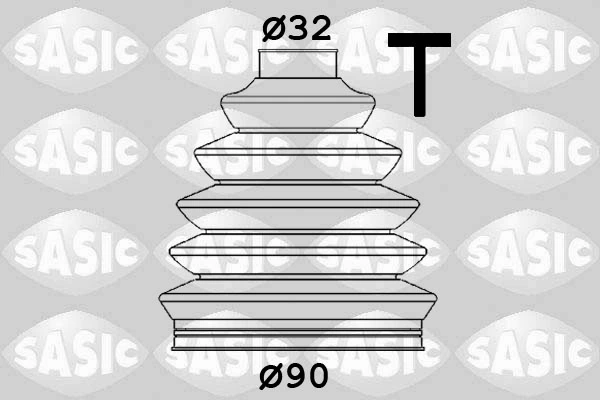 Jeu de joints-soufflets, arbre de commande SASIC 1906171
