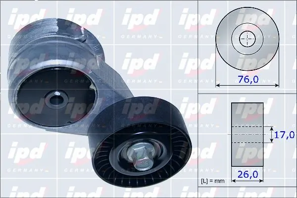 Belt Tensioner, V-ribbed belt