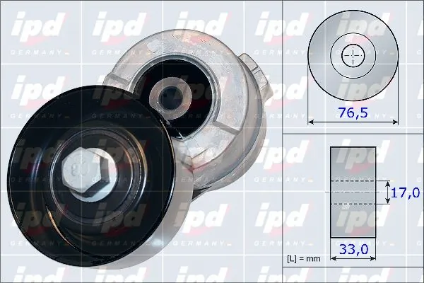 Belt Tensioner, V-ribbed belt
