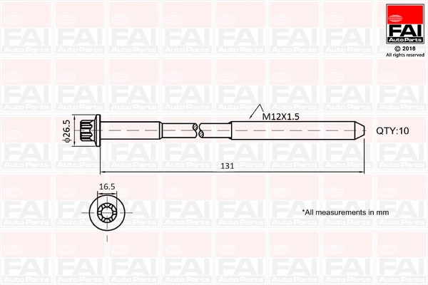 Cylinder Head Bolt Set