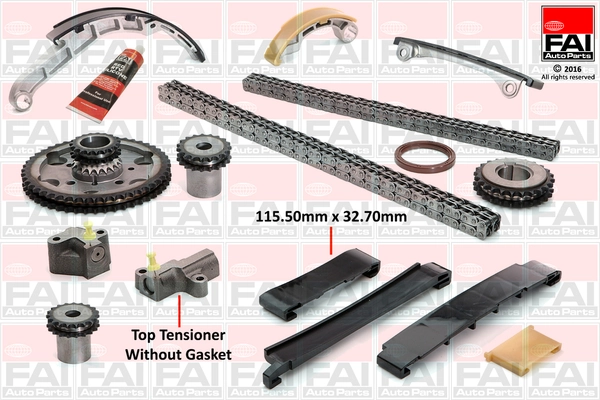 Kit de distribution par chaîne FAI AutoParts TCK42