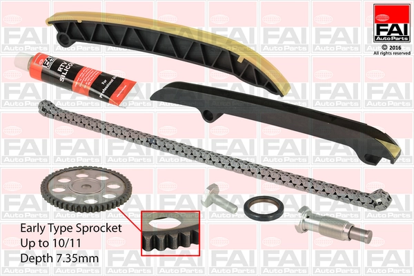 Kit de distribution par chaîne FAI AutoParts TCK208