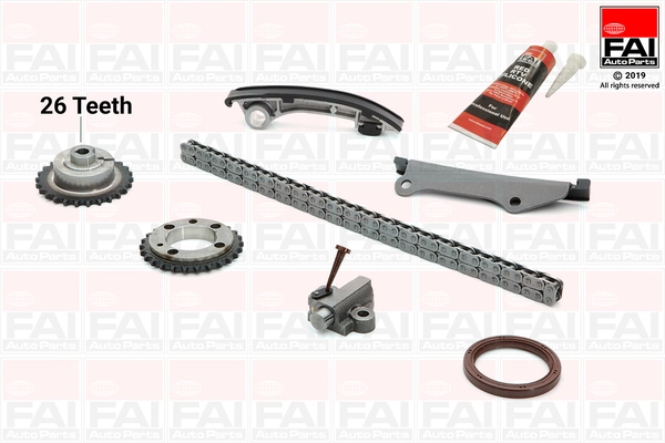 Kit de distribution par chaîne FAI AutoParts TCK43
