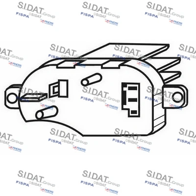 Régulateur, pulseur d'air habitacle SIDAT 2.46012