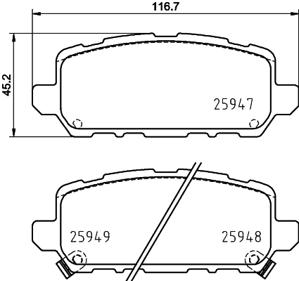 Brake Pad Set, disc brake
