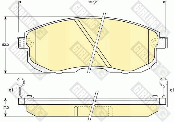 Brake Pad Set, disc brake