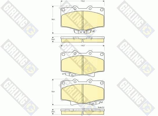 Brake Pad Set, disc brake