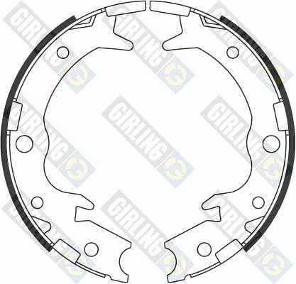 Brake Shoe Set, parking brake