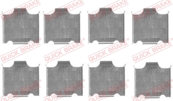 Kit d'accessoires, plaquette de frein a disque