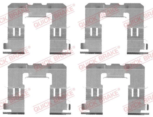 Kit d'accessoires, plaquette de frein a disque