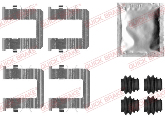 Kit d'accessoires, plaquette de frein a disque