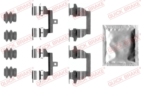 Kit d'accessoires, plaquette de frein a disque