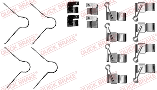 Kit d'accessoires, plaquette de frein a disque