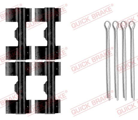 Kit d'accessoires, plaquette de frein a disque