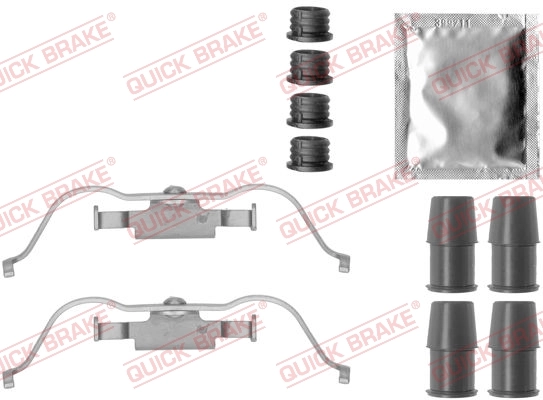 Kit d'accessoires, plaquette de frein a disque