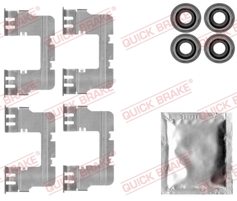 Kit d'accessoires, plaquette de frein a disque