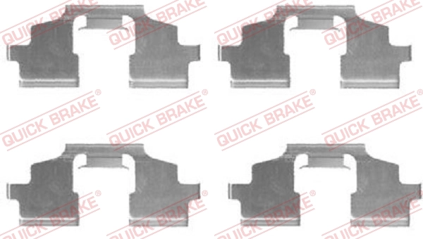 Kit d'accessoires, plaquette de frein a disque