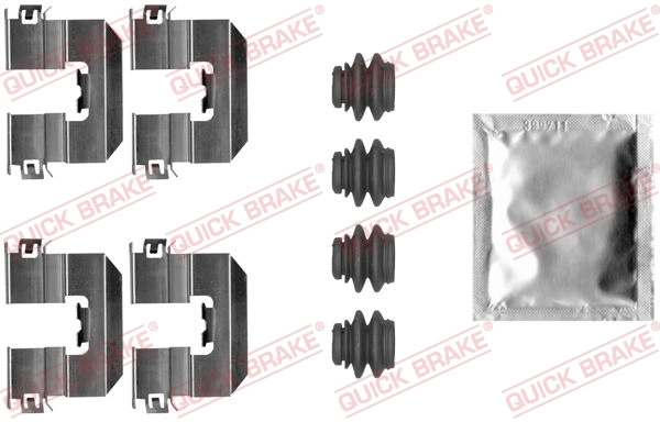 Kit d'accessoires, plaquette de frein a disque