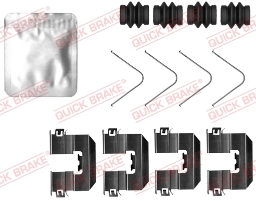 Kit d'accessoires, plaquette de frein a disque