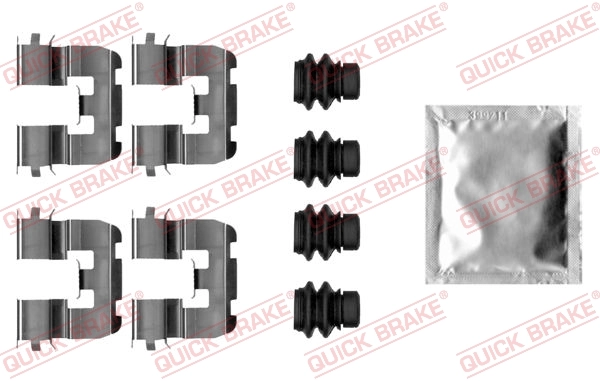 Kit d'accessoires, plaquette de frein a disque