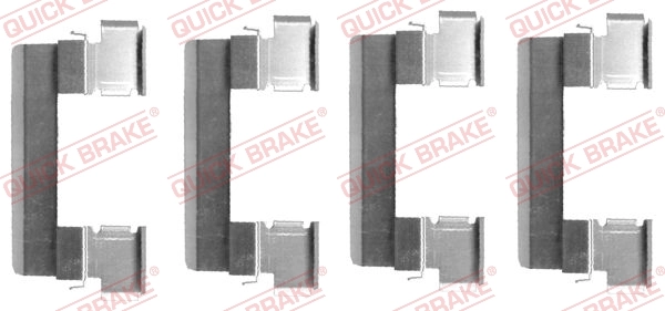 Kit d'accessoires, plaquette de frein a disque