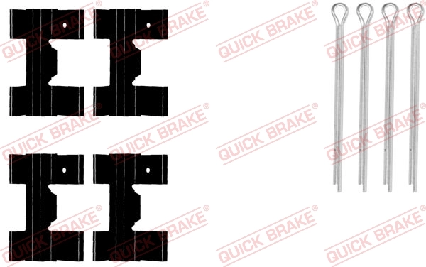 Kit d'accessoires, plaquette de frein a disque