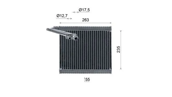 Évaporateur climatisation MAHLE AE 85 000S