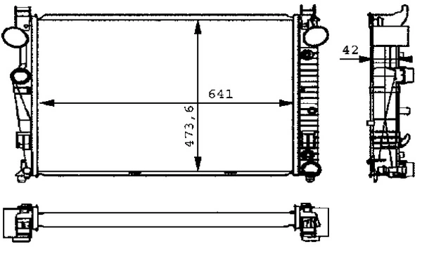 Radiateur, refroidissement du moteur MAHLE CR 226 000S