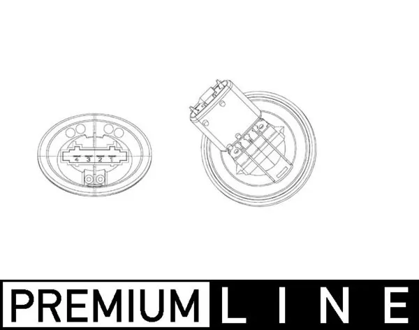 Résistance, pulseur d'air habitacle MAHLE ABR 39 000P