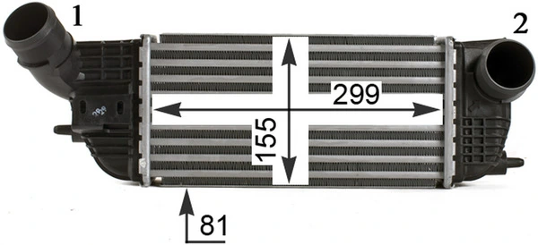Intercooler, échangeur MAHLE CI 466 000P