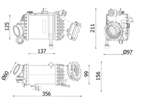 Intercooler, échangeur MAHLE CI 659 000P