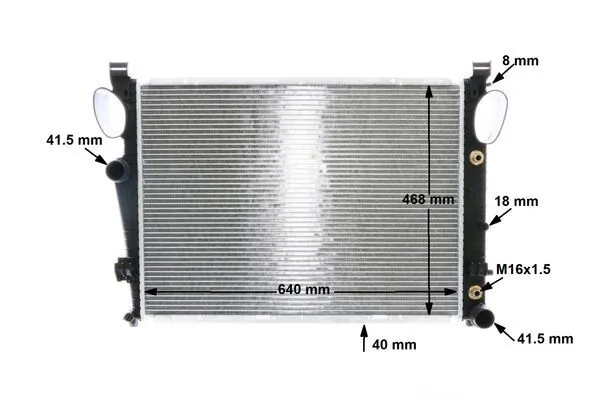 Radiateur, refroidissement du moteur MAHLE CR 302 000S