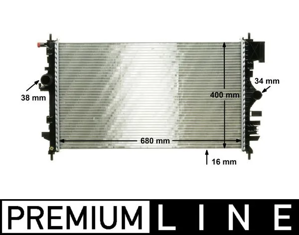Radiateur, refroidissement du moteur MAHLE CR 1099 000P