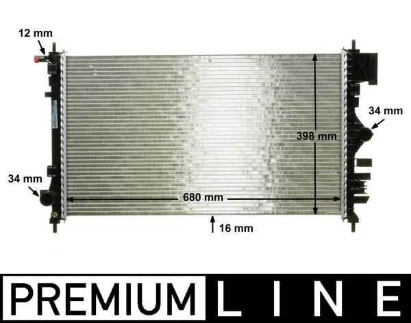 Radiateur, refroidissement du moteur MAHLE CR 1097 000P