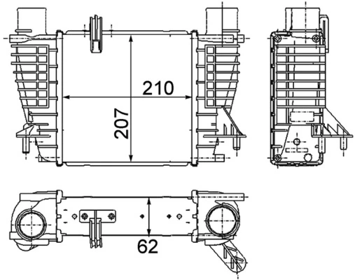 Intercooler, échangeur MAHLE CI 264 000P