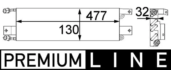 Condenseur, climatisation MAHLE AC 356 000P